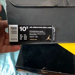 Size 10.5 Air Jordan  Dub Zero Laser
